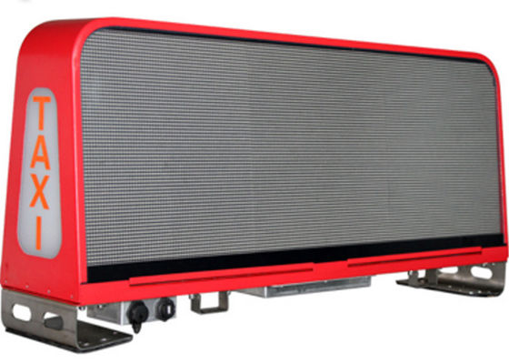 P5 impermeabilizzano la cima del taxi del cartellone pubblicitario del tetto dell'automobile che annuncia il colore pieno della scatola leggera