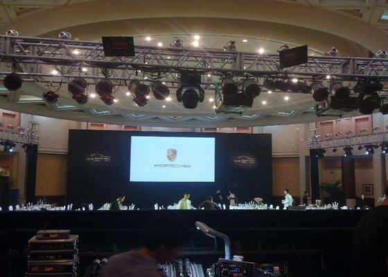 Il RGB esposizione principale HD della pressofusione P2.5 dell'interno per il fondo di fase, 2 anni di garanzia