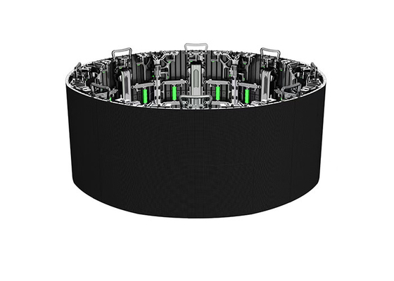 Display a LED curvo per noleggio interno di forma a cerchio, angolo, video wall