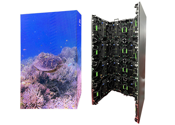 P1.95 P2.5 P2.6 P3.91 Display a LED a noleggio ad angolo retto 250*250mm Dimensione modulo Connessione dura