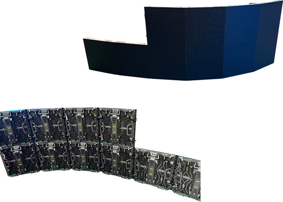 P1.95 P2.5 P2.6 P3.91 Display a LED a noleggio ad angolo retto 250*250mm Dimensione modulo Connessione dura