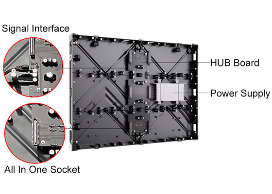 Home Theatre Aluminum Peso leggero schermo a LED senza soluzione di continuità Facile installazione
