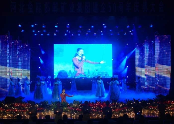 P2.6 P2.9 4K Portable Rental Die Casting Aluminum Cabinet LED Display sfondo del palco