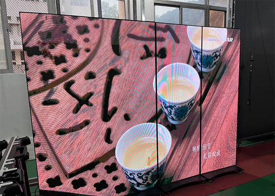 Shopping Mall Digital Information Sign Movible LED Poster Screen Quadro in metallo