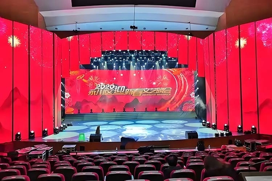 P3.9 Pannello a LED a noleggio internoEfficienza energetica 7680Hz Tasso di aggiornamento per auditori e mostre