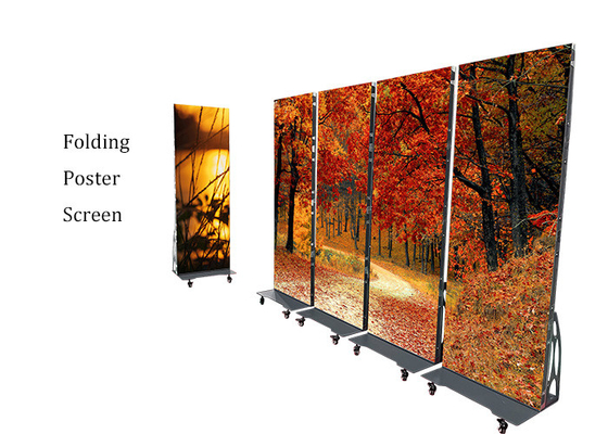 Cartellone pieghevole Display a LED Sfondo Segnaletica mobile Rete WIFI 4G