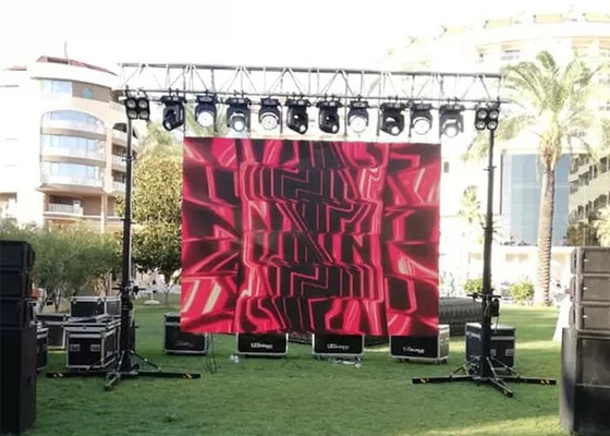 P4.8 Screen a LED da noleggio all'aperto 576*576mm Armadio 288*288mm Modulo impermeabile