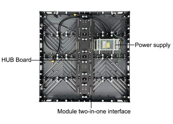 Splicing senza soluzione di continuità 640*640mm Indoor LED Video Wall For Cinema Control Room