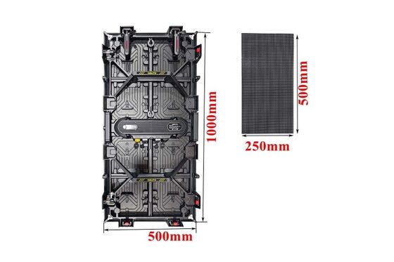 P2.6 Curved Rental LED Screen 500x500mm Curve Lock Cabinet Bendable